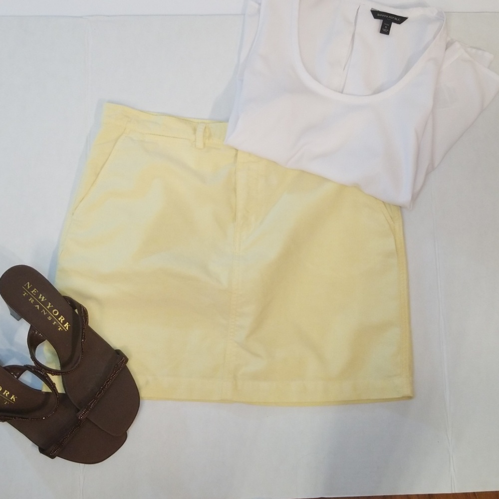 Ralph Lauren butter Yellow Mini Skirt